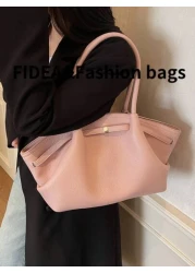 1pc Women s Large Capacity Tote Bag Retro Embossed PU Leather Removable Strap Burgundy Red Ladies Fashion Handbag Suitable For Shopping Commuting Everyday Use