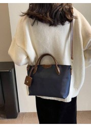 Women s Handbag Large Capacity Dumpling Shaped Tote Bag Fashionable Shoulder Bag In Blue