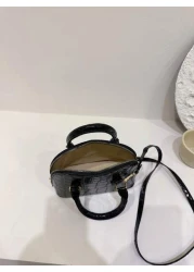 حقيبة صدف للنساء أزياء بسيطة محمول باليد أسلوب أساسي حقيبة كتف كاجوال حقيبة كروسبودي