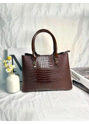 3 Piece Set PU Handbag For Women Elegant Fashion Tote With Coin Purse And Card Holder Versatile Large Capacity Shoulder Bag Chic Bag With Stylish Design Available In Multiple Colors Best Mothers Day G