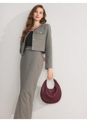 MOTF PREMIUM FASHIONABLE STREETWEAR PLAIN TEXTURE CRESCENT HANDBAG FOR WOMEN VALENTINES