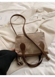 2024 New Fashionable And Women Bag With Texture Shoulder And Crossbody Design Unique Small Batch Handbag