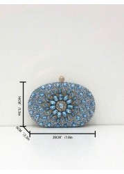 Dedoo New Sunflower Diamond Buckle Fashion Dinner Bag Party Evening Dress Joker Hand Slung Shoulder Bag Wedding Bag Female Bag