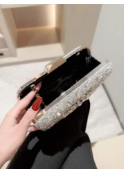 حقيبة سهرة نسائية مزينة بالراين Moonlit EveBag