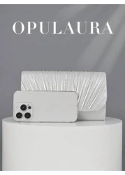 OpulAura Fashionable Shiny Patent Leather Flap Clutch Bag Luxurious High End Leather Evening Bag Metallic Leather Women Envelope Chain Shoulder Bag For Gala Party Birthday Prom Wedding