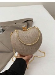 Luxury Handbags Clutch Purses Hot Heart Shape Chain Women Ladies Evening Bags