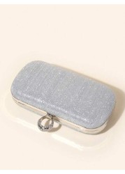 Captivating Glittering Sequin Luxury Evening Clutch Simple Glittering Clutch Shiny Square Bag For Perfect Parties Weddings Balls Dinners Banquets For Women Brides And Girls