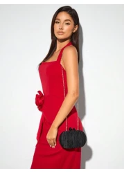 SHEIN BAE Women s Elegant Solid Color Minimalist Chic Evening Clutch Bag Valentines