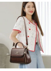 KAIDIFEINIROO Flip Cover Bilayer Women Purses And Handbags Crossbody Luxury Casual Totes High Quality Leather Fashion Messenger Shoulder Bags