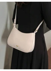 Fashionable Elegant Minimalist Portable Women s Shoulder Bag Mini Underarm Bag With Adjustable Long Shoulder Strap Suitable For Young Women Shopping Dating Party Outing Mall Business