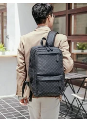 Men s Bifocal Large Capacity Multi Pocket 15 6 Inch Laptop Backpack Business Travel Bag Suitable For Back To School Business Trip Travel Father s Day Gift