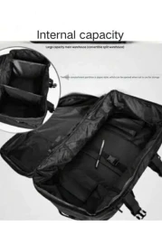 حقيبة ظهر/حقيبة يد متعددة الوظائف كبيرة السعة للاستخدام الخارجي, التخييم, الرحلات, للرجال, حقيبة ظهر كاجوال لل