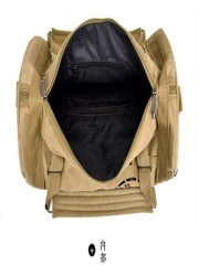 Large Capacity Men s Travel Bag Cylinder Shoulder Bag Fashionable Multi Function Backpack Canvas Messenger Bag Cylindrical Handbag