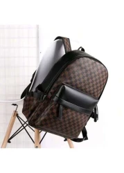 Men s Fashionable Handbag Classic Large Capacity Computer Backpack For Students Durable And Scratch Resistant Can Hold Files And Office Supplies Business Commute PU Leather Minimalist Style Suitable G