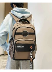 High School Backpack Casual Ins Campus Backpack For Men Women Large Capacity College Student Travel Bag 2025