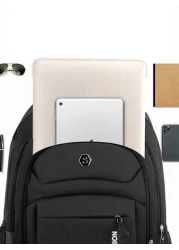 1pc Travel Business Laptop Backpack For 15 6 Inch PC Casual Sport Style Nylon Backpack For Men Large Student Bag Lightweight Multi Function Travel Bag Easy Storage Day Bag Stylish Business Travel Bag