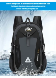 1 Piece Large Capacity Waterproof Fashion Outdoor Hiking Bag Travel Bag Backpack With Multiple Pockets And Compartments Student Backpack School Bag With Headphone Jack Sports School Bag Commute School