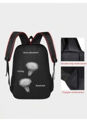 Large Capacity Multi Pocket School Bag Laptop Bag Multi Compartment Functional Backpack Shoulder Bag Sports Bag College Bag College Outdoor Excursion Camping Sports Backpack Holiday Essentials Lightwe