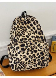 1pc New Leopard Print Large Capacity Multifunctional Preppy Style Fashion Backpack School Backpack Book Bag School Backpack Large Backpack School Backpack Back To School Bag Lightweight Portable Class