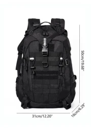 40L Camping Backpack Bag Men Travel Bags Climbing Rucksack Hiking Outdoor Bookbag School Backpack Casual Backpack Black Backpack School Supplies College Bag Summer Dad School Bag Freshman For Books Le