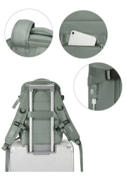 Fashion Travel Backpack For Men Women Large Carry On Backpack Personal Item Travel Bag Airline Approved Backpack With Laptop Compartment Fit 14Inch Laptop Backpack College Weekender Business Hiking Ba