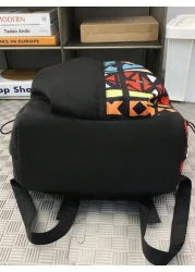 Casual Large Capacity Backpack Fashionable Graffiti Nylon Messenger Bag School Travel Bag With Pendant Christmas Scream Bag School Bag Backpack Winter Christmas Gifts Backpack Men Gifts Hiking Student