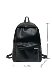 peach tree 1pc Fashionable Minimalist Campus Backpack Suitable For 12 Inch Tablets Versatile High Capacity Water Resistant Streamlined Suitable For School Travel Hiking Outdoor Business Fitness Back T