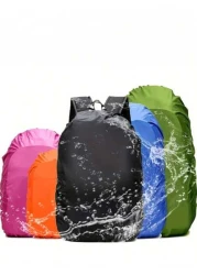 حقيبة ظهر مقاومة للماء و البلى و متينة ، غطاء للسفر والرياضة الخارجية - سعة 35 لتر ، مقاومة للغبار و قابلة للطي ب