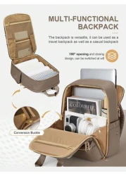 Floless Travel Backpack For Men Women Carry On Backpack As Personal Item Airline Approved 14 15 6 Inch Anti Theft Laptop Backpack Carry On Backpack For Airplane With Headphone Interface Water Resistan