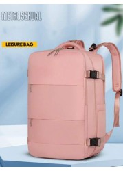 1pc Large Travel Backpack For Men Business Laptop Backpack Carry On Bag 40x20x25 Carry On Backpack Airline Approved Waterproof Backpack Multifunctional Independent Shoe Compartment Wet And Dry Separat