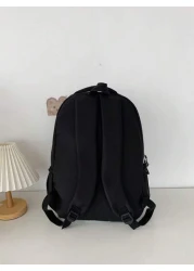 Nylon Waterproof Laptop Backpack Fits 15 6 Inch Unisex Travel Bag