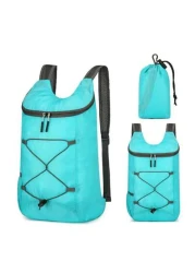 1PC Back To School Foldable Backpack 20L Outdoor Sports Bag For Men Water Resistant And Comfortable Folding Bag Ultra Light Portable Storage Bag Bag Waterproof Backpack Outdoor Sports Backpack Ultra L