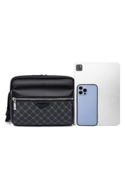 saroxi Men Bag Men Messenger Bag Fashion Casual Bag Shoulder Bag Youth Gift Large Capacity Clutch Bag Travel Bag Commuter Shoulder Bag Back To Sling Bag Students Fall Bag Cylinder Bag Old Money Christ