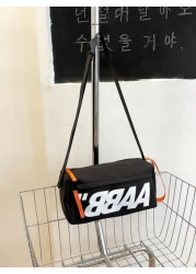 Men s Sling Bag Ins Style Cool Hip Hop Japanese Shoulder Crossbody Bag Casual And Simple Student Messenger Bag Street College Bag Multi Functional Sling Bag Man Bag Cross Body Bag Shoulder Bag Student