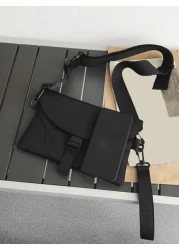 حقيبة علاقة متعددة الوظائف لطلاب الجامعة والكلية، حقيبة كاجوال للرجال مع معصم، حقيبة يد/مدرسية للسفر والكلية