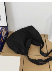 Large Capacity Canvas Hobo Bag School Bag For Graduate Teen Girls Freshman Sophomore Junior Senior In College University High School Perfect For Outdoors Travel Back To School Literary School Bag Book