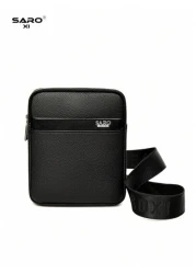 حقيبة كتف مائلة للرجال، قطعة واحدة، بجيوب جانبية، حقيبة رسول، حقيبة مربعة كاجوال، متعددة الوظائف للتنقل، لون