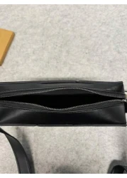 حقيبة كاميرا مصنوعة من مادة البولي يوريثان المقاومة للماء والمنسوجة بشكل أنيق، حقيبة كتف محمولة مناسبة للجنس