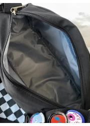 Men s Casual Versatile Water Proof Nylon Material Cartoon Pendant With Shoulder Diagonal Shoulder Bag And Complimentary Badge Crossbody Bag Sling Bag For Holiday Summer Multi Functional School Bag Stu