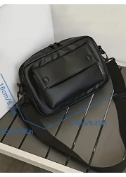 حقيبة كتف رجالية من البولي يوريثان ، حقيبة صدر ، محفظة نقود ، حقيبة رسول ، حقيبة تسوق لشتاء الأعياد ، حقيبة متع