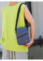 Korean Version Of Leisure Large Capacity Multi Layer Waterproof Crossbody Bag Oxford Cloth Bag Business Bag Collection Wallet Christmas Fall University Sling Bag Cross Body Bag Side Bag Gifts Boyfrien