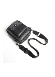 Men s Casual Small Flap Crossbody Shoulder Bag MINI Messenger Bag Faux Leather Sling Phone Bags Fit College Street Valentine s Day Gift Travelling Freshman For Books Bag Fall Ba Black Bag Hiking Gifts