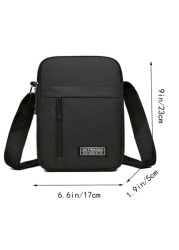 Korean Version Of Leisure Large Capacity Multi Layer Waterproof Crossbody Bag Oxford Cloth Bag Business Bag Collection Wallet Students Commute Practical Sling Bag For Man Man Bag Cross Body Bag Travel