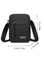 Korean Version Of Leisure Large Capacity Multi Layer Water Proof Crossbody Bag Oxford Cloth Bag Business Bag Collection Wallet Lightweight Fashion White Collar Workers College Work Business Commute Of