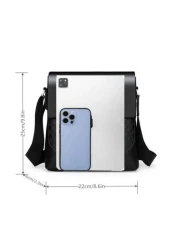 Shoulder Crossbody Bag PU Leather Large Capacity Suitable For Commuting To Work College Bag Shoulder Bag Holiday Weekend Waterproof Men Bag Cross Body Bag Students Retro Shoulder Bag Ideal Gift Simple