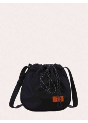 Student Multifunctional Shoulder Bag Shoulder Bag Casual Bag Men s Drawstring Messenger Bag Handbag Schoolbag College Outdoor Sports Commuter Bag Going Out Lightweight Old Coin Christmas Screaming Men