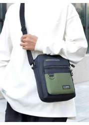 Fashion Casual Men s Cross Bag Multi Layer Waterproof Oxford Cloth Purse Men s Bag Shoulder Bag All Fabric Bag