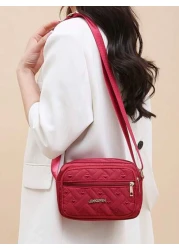 New Oxford Cloth Multi Layer Crossbody Bag Women s Bag Casual Embroidery Single Shoulder Mobile Phone Change Small Cloth Bag Business Bag