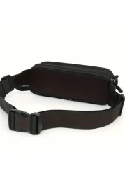 Men Sport Sling Bag Plus Water Resistant Earphone Friendly Phone Pack With Eyelets Ldealfor Cycling Skateboarding Hiking And Daily Commute With Construction And CasuaStyle