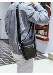 Men s Classic Square Business Messenger Bag Casual Shoulder Bag Crossbody Satchel Suitable For School Commute Travel